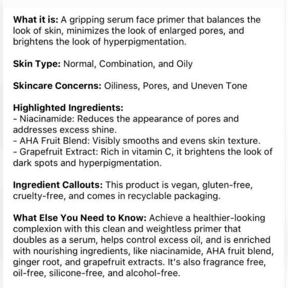 Lys Beauty Secure Skin Gripping Serum Primer 1 FL OZ / 30 ML - Picture 11 of 16